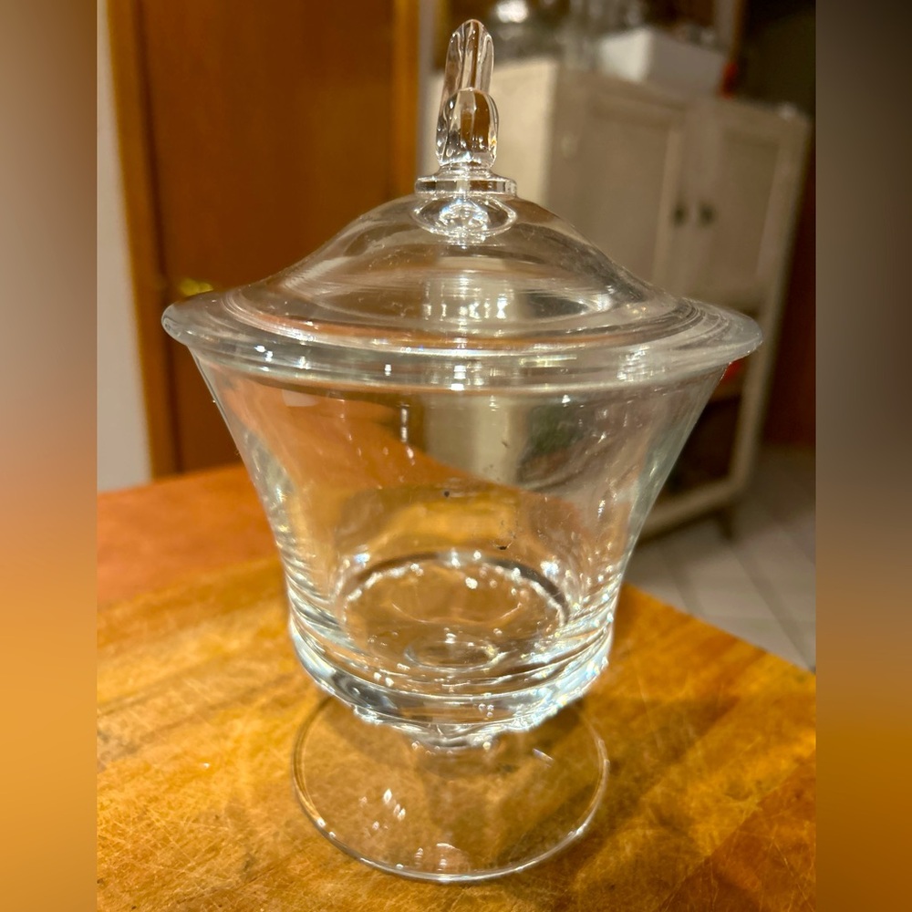 Vintage Fostoria Footed Covered Candy Dish